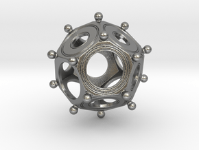 Super Accurate Roman Dodecahedron ( Exact replica) in Natural Silver