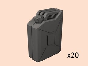 1/56 scale WW2 German jerry can miniature  20 L in Smoothest Fine Detail Plastic
