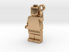MiniFig Keychain Hollow Mirror in Polished Bronze