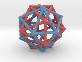 Truncated octahedron starcage in Natural Full Color Sandstone