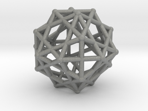 Truncated octahedron starcage in Gray PA12