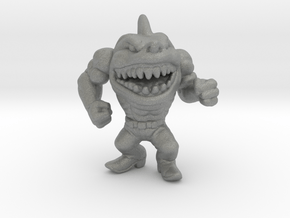 Street Sharks Ripster miniature model fantasy game in Gray PA12