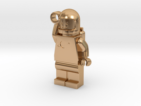 MiniFig Classic Space Keychain in Polished Bronze
