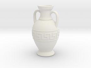 Ancient Greek Amphora jewel in White Natural Versatile Plastic