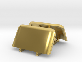 1/64th Semi Truck Air Dam, 52 Inches wide in Polished Brass