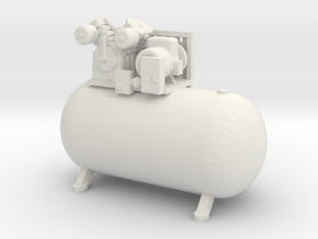 1/32 large Horizontal air compressor in White Natural Versatile Plastic