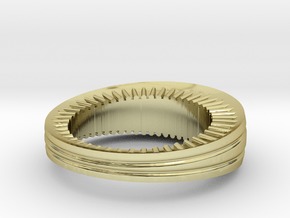 Dune Ring | Shai-Hulud Desert Worm in 18k Gold Plated Brass: 6 / 51.5