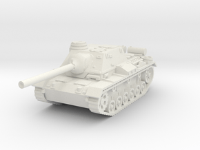 SU-85I Tank 1/87 in White Natural Versatile Plastic