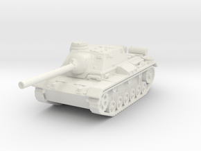 SU-85I Tank 1/144 in White Natural Versatile Plastic