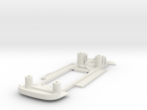 Chassis for Scalextric Ford Falcon (C2694) in White Natural Versatile Plastic