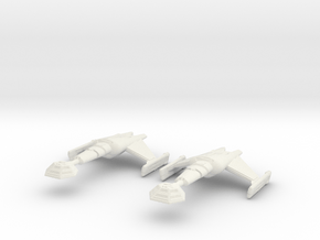 Klingon D-20 Death Rite Cruiser MKII - 2 (1/3750) in White Natural Versatile Plastic