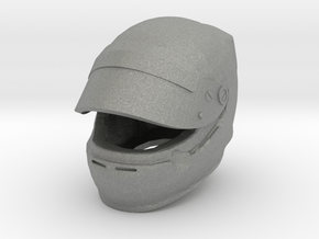 Helmet F1 open visor in Gray PA12: 1:12