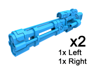 Commander Mech Energy Revolver, Set of 2 in Tan Fine Detail Plastic