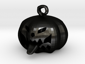 Pumkin With Tongue in Matte Black Steel