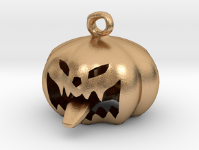 Pumkin With Tongue in Natural Bronze