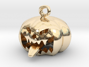 Pumkin With Tongue in 14K Yellow Gold