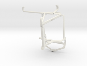 Controller mount for PS4 & Tecno Camon 18 Premier  in White Natural Versatile Plastic