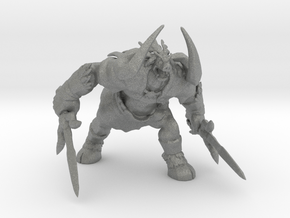 Ganon monster 70mm miniature model fantasy games in Gray PA12