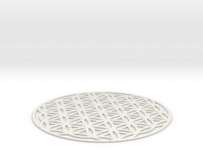 Flower of life - Extra Large in White Natural Versatile Plastic