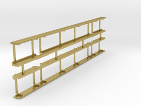 VR Z Van Steps 2 Axle (Plastic or Brass) 1:87Scale in Natural Brass