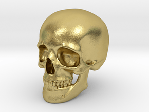 Skull For your desktop in Natural Brass