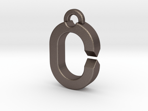 SMALL RING (Quick-Release Key System) in Polished Bronzed-Silver Steel