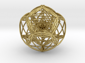 Blackhole in dodecahedron in Natural Brass