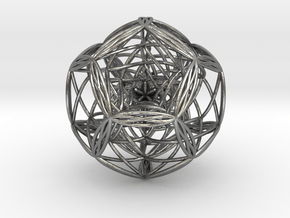 Blackhole in dodecahedron in Natural Silver