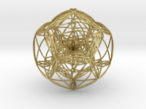 Blackhole in dodecahedron in Natural Brass