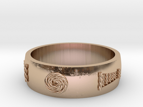 Ornamental Ring for her in 14k Rose Gold