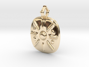 Amulet - sunny in 14k Gold Plated Brass