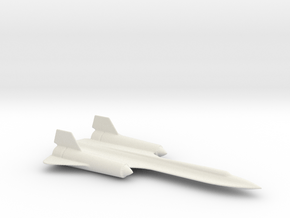 USAF SR-71 Blackbird 1:268 - 6mm in White Natural Versatile Plastic