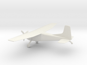 Cessna 185 Skywagon in White Natural Versatile Plastic: 1:64 - S