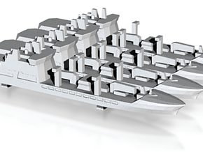 Tide-class tanker x 4, 1/6000 in Tan Fine Detail Plastic