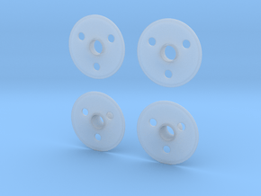 1/20 CART wheel covers in Smooth Fine Detail Plastic