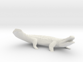 G Scale Crocodile in White Natural Versatile Plastic