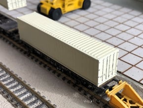 N Scale 40' Refrigerated Container in Tan Fine Detail Plastic