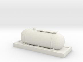 S Scale Propane Tank in White Natural Versatile Plastic