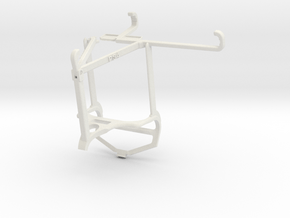 Controller mount for PS4 & vivo Y20T - Top in White Natural Versatile Plastic