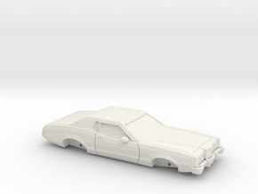1/64 1972 Mercury Montego MX Coupe Shell in White Natural Versatile Plastic