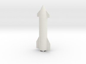 SpaceX Starship SN8 in White Natural Versatile Plastic: 1:350