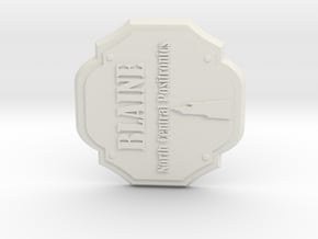 Blaine The Mono Plaque in White Natural Versatile Plastic