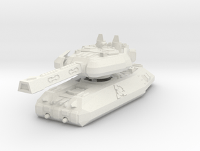 MG144-PH01 Pazzukasst Main Battle Tank in White Natural Versatile Plastic