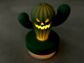 Cact O'Lantern in Green Processed Versatile Plastic