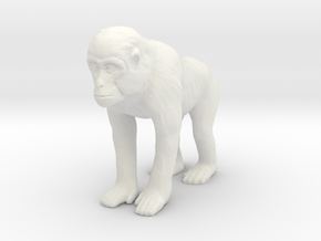 Printle Animal Chimpanze 02 - 1/24 in White Natural Versatile Plastic