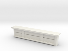 Bar Counter (straight) 1/100 in White Natural Versatile Plastic