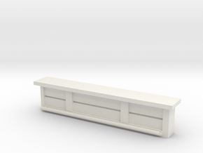 Bar Counter (straight) 1/48 in White Natural Versatile Plastic