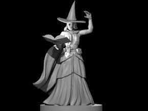 Human Female Wizard with Spellbook in Tan Fine Detail Plastic