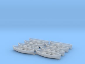 HO Scale 8 Lifeboats in Tan Fine Detail Plastic