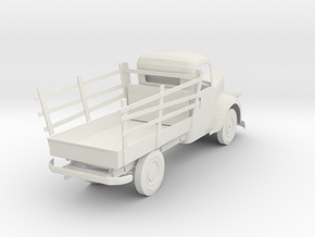 O Scale Old Truck in White Natural Versatile Plastic